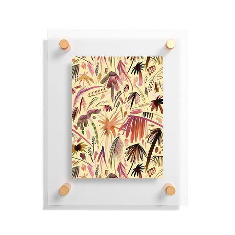 Ninola Design Brushstrokes Palms Terracota Floating Acrylic Print
