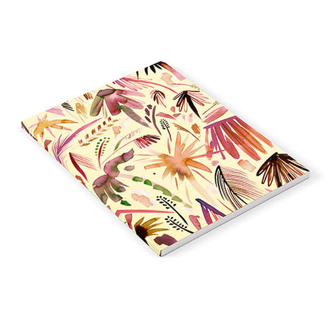 Ninola Design Brushstrokes Palms Terracota Notebook