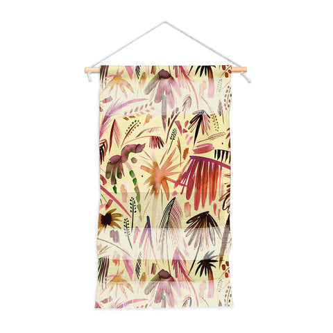 Ninola Design Brushstrokes Palms Terracota Wall Hanging Portrait