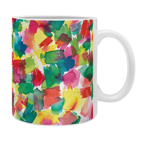 Ninola Design Brushstrokes Spring Colors Coffee Mug