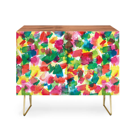 Ninola Design Brushstrokes Spring Colors Credenza