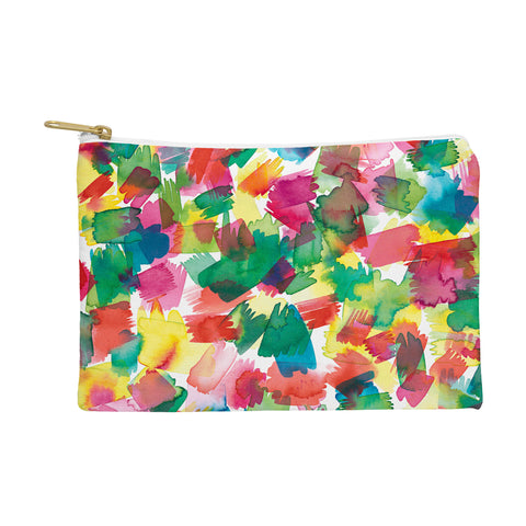Ninola Design Brushstrokes Spring Colors Pouch