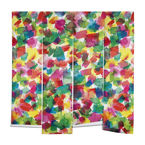 Ninola Design Brushstrokes Spring Colors Wall Mural