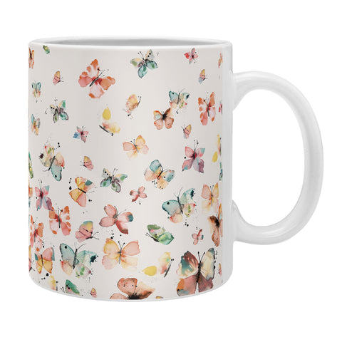 Ninola Design Butterflies watercolor gradation countryside Coffee Mug