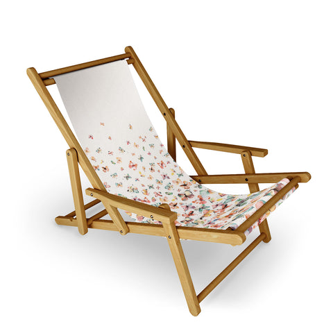 Ninola Design Butterflies watercolor gradation countryside Sling Chair