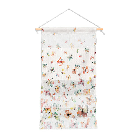 Ninola Design Butterflies watercolor gradation countryside Wall Hanging Portrait