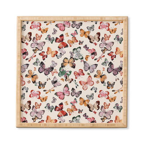 Ninola Design Butterflies wings countryside Framed Wall Art