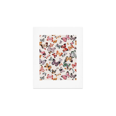 Ninola Design Butterflies wings countryside Art Print