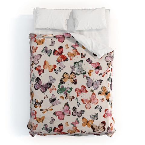 Ninola Design Butterflies wings countryside Duvet Cover