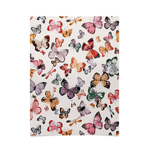 Ninola Design Butterflies wings countryside Poster