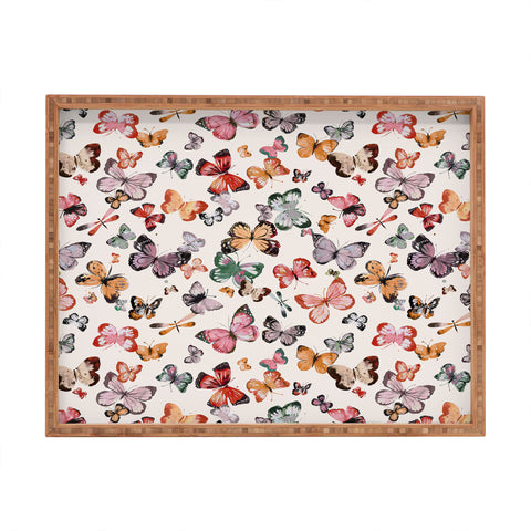 Ninola Design Butterflies wings countryside Rectangular Tray