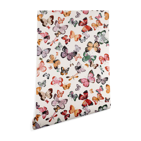 Ninola Design Butterflies wings countryside Wallpaper