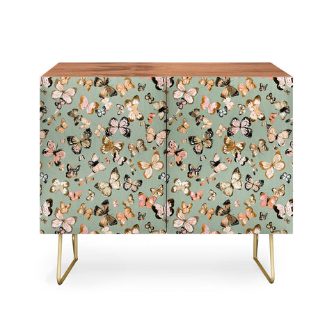Ninola Design Butterflies wings Gold green Credenza