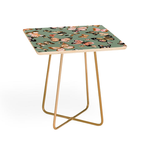 Ninola Design Butterflies wings Gold green Side Table