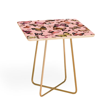Ninola Design Butterflies wings Gold pink Side Table