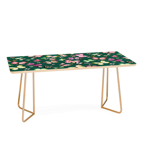 Ninola Design Butterflies Wings Green Coffee Table