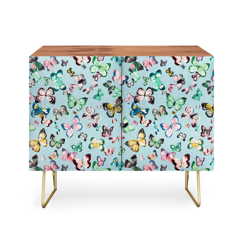 Ninola Design Butterflies wings Sky blue Credenza