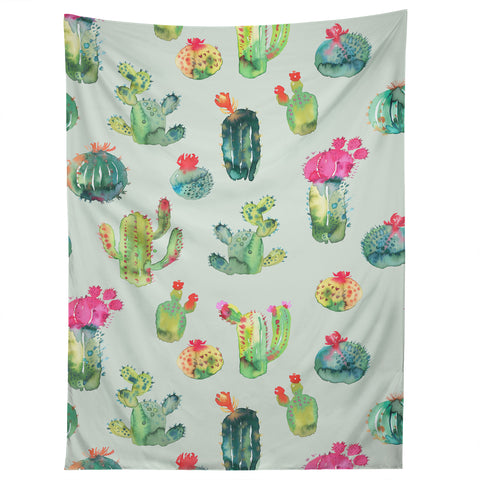 Ninola Design Cacti succulent plants Green Tapestry