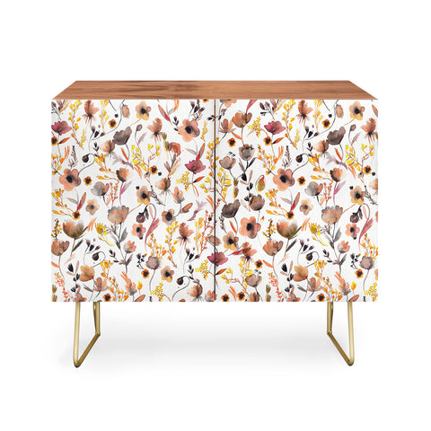 Ninola Design Camomile Floral Gold Credenza