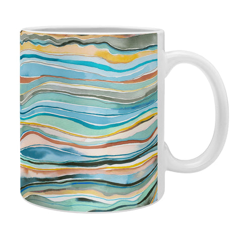 Ninola Design Canyon mountains landscape Aqua Coffee Mug