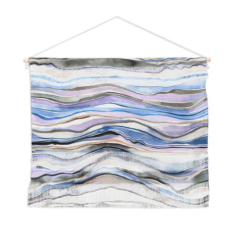 Ninola Design Canyon mountains landscape Blue Wall Hanging Landscape