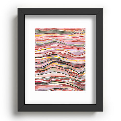 Ninola Design Canyon mountains landscape Red Recessed Framing Rectangle