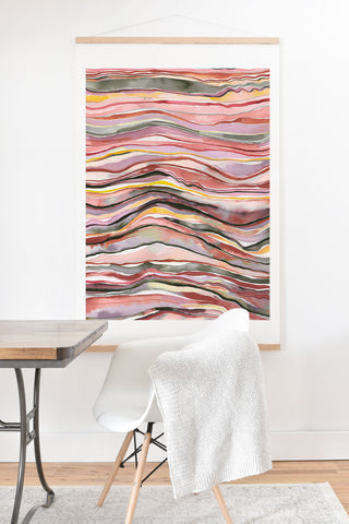 Ninola Design Canyon mountains landscape Red Art Print And Hanger