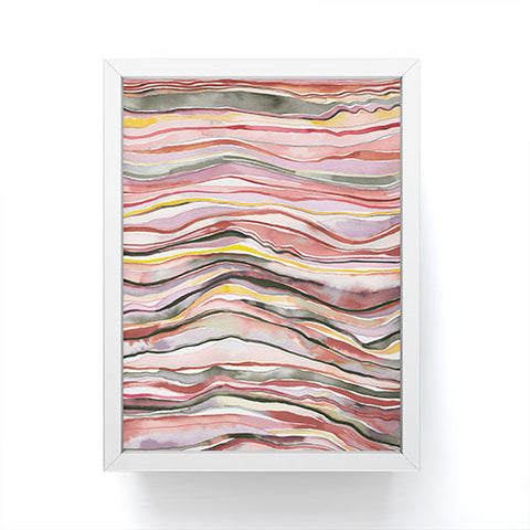 Ninola Design Canyon mountains landscape Red Framed Mini Art Print