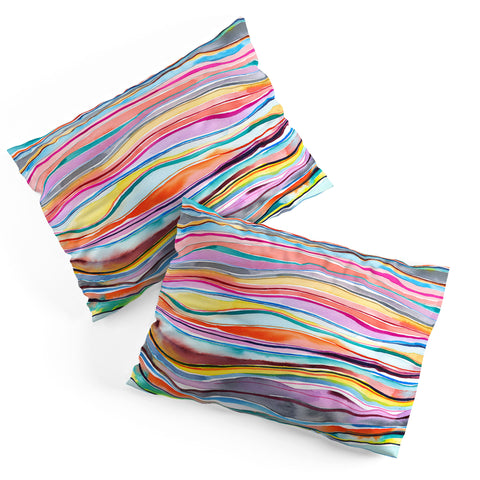 Ninola Design Canyon mountains rainbow Pillow Shams