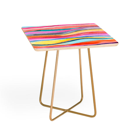 Ninola Design Canyon mountains rainbow Side Table