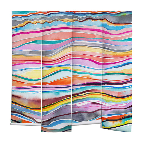 Ninola Design Canyon mountains rainbow Wall Mural