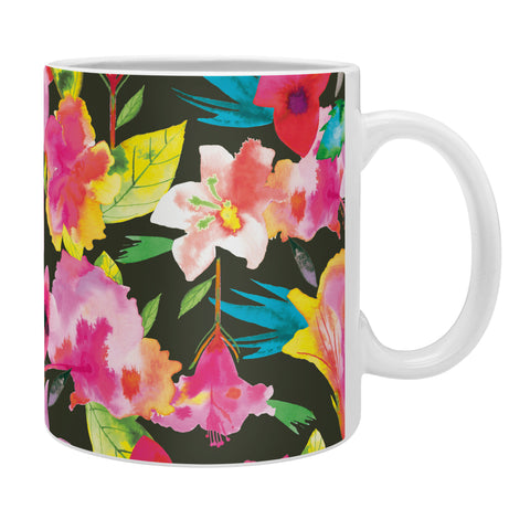 Ninola Design Caribbean Palms and Flowers Coffee Mug