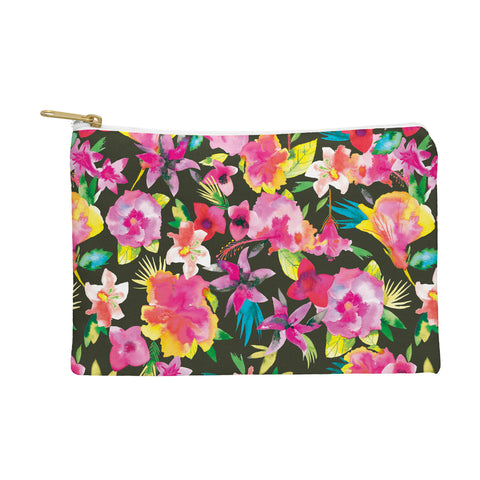 Ninola Design Caribbean Palms and Flowers Pouch