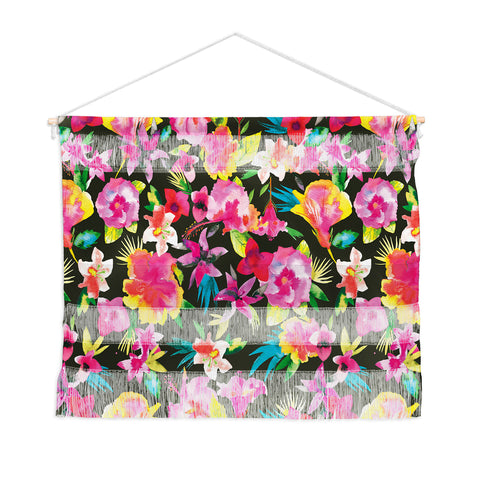 Ninola Design Caribbean Palms and Flowers Wall Hanging Landscape