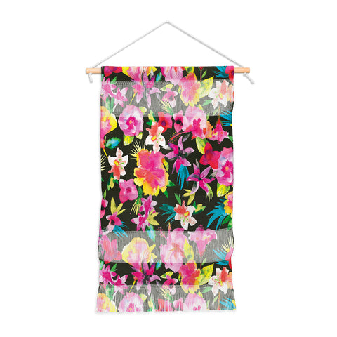 Ninola Design Caribbean Palms and Flowers Wall Hanging Portrait