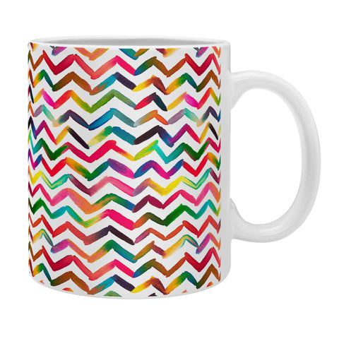 Ninola Design Chevron Colorful Stripes Coffee Mug