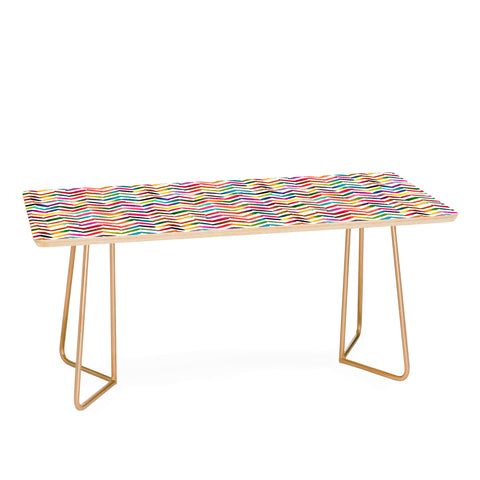 Ninola Design Chevron Colorful Stripes Coffee Table