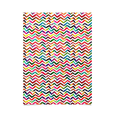 Ninola Design Chevron Colorful Stripes Poster
