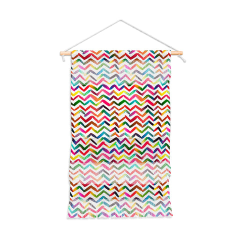 Ninola Design Chevron Colorful Stripes Wall Hanging Portrait