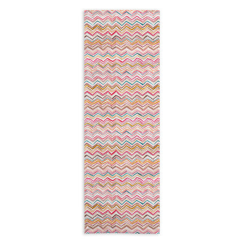 Ninola Design Chevron zigzag stripes Warm desert Yoga Towel