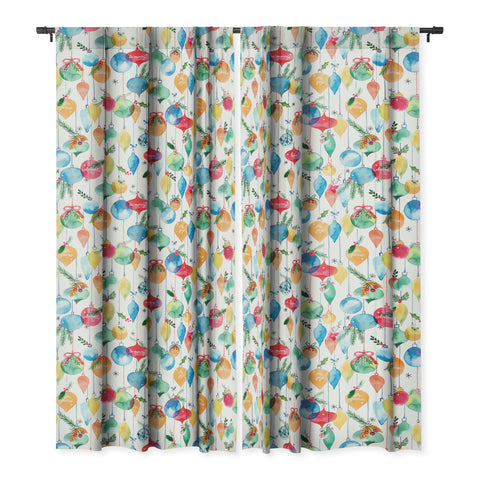 Ninola Design Christmas Baubles ords Blackout Non Repeat