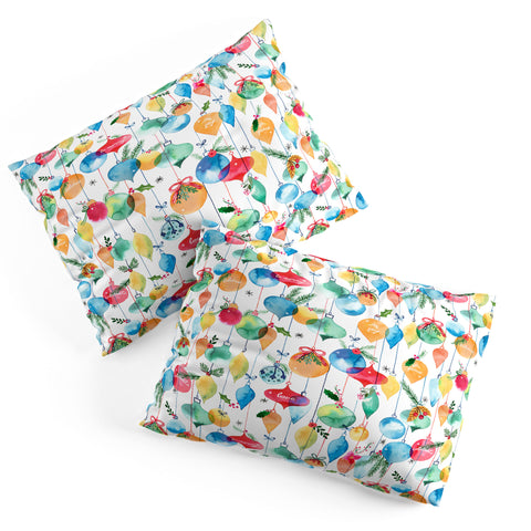 Ninola Design Christmas Baubles ords Pillow Shams