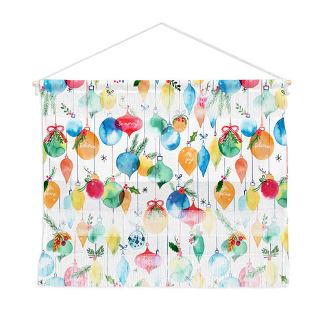 Ninola Design Christmas Baubles ords Wall Hanging Landscape