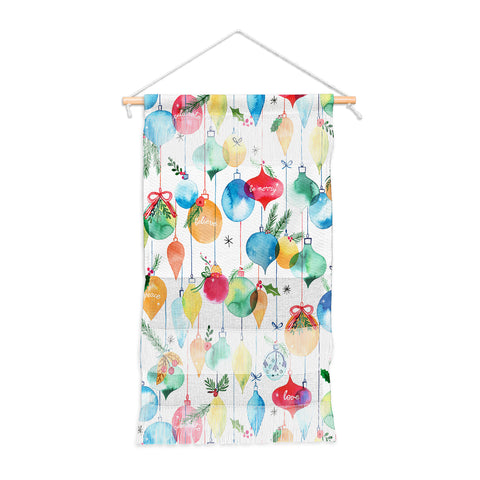 Ninola Design Christmas Baubles ords Wall Hanging Portrait