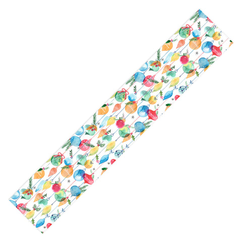 Ninola Design Christmas Baubles ords Table Runner