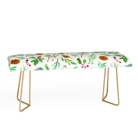 Ninola Design Christmas Botanical Bench