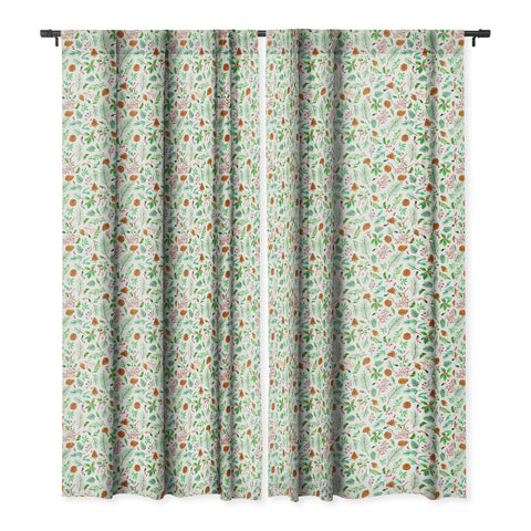 Ninola Design Christmas Botanical Blackout Window Curtain