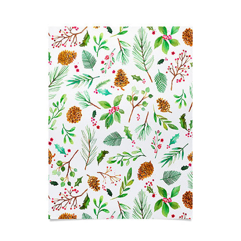 Ninola Design Christmas Botanical Poster