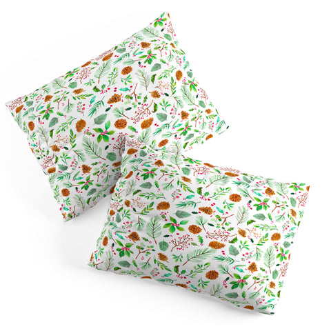 Ninola Design Christmas Botanical Pillow Shams
