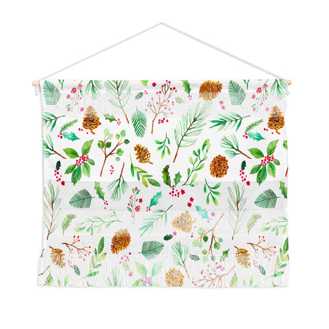 Ninola Design Christmas Botanical Wall Hanging Landscape